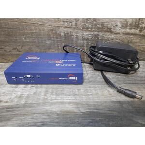 Linksys Network Everywhere NR041 Cable/DSL 4-Port Router With Charger And Cables